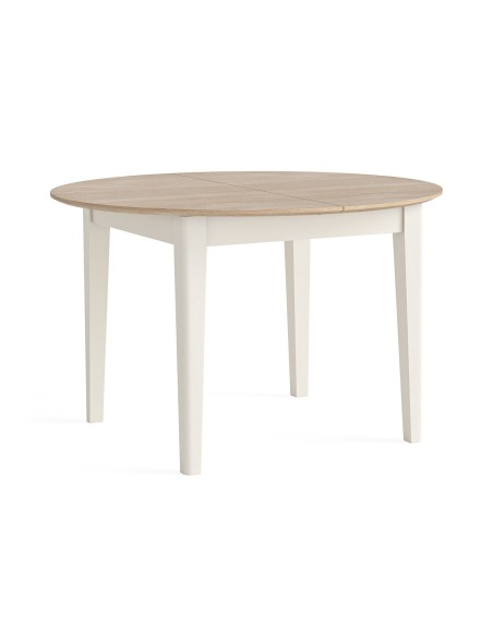 Marlow 1200 mm/1550 mm Round Extending Dining Table - Coconut Milk