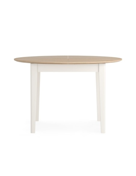 Marlow 1200 mm/1550 mm Round Extending Dining Table - Coconut Milk