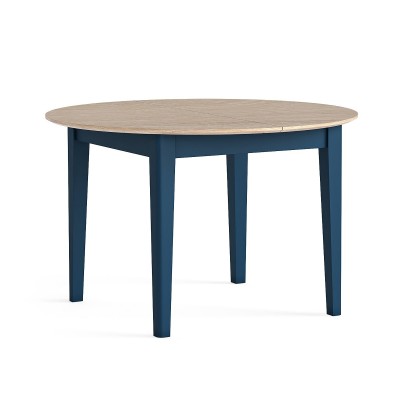 Marlow 1200 mm/1550 mm Round Extending Dining Table - Navy