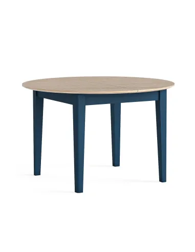 Marlow 1200 mm/1550 mm Round Extending Dining Table - Navy
