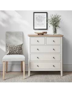 Marlow 2 Over 3 Chest - Coconut Milk