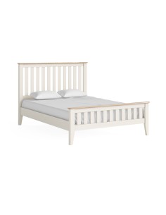 Marlow 4ft6 Slatted Bedframe - Coconut Milk