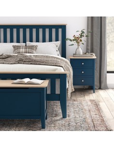 Marlow Bedside Locker - Navy