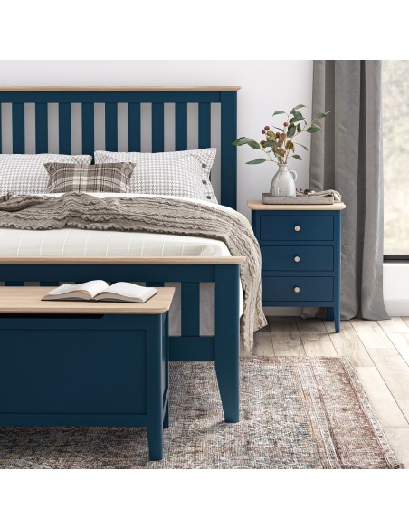 Marlow Bedside Locker - Navy