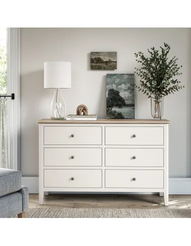 Marlow 6 Drawer Chest - Coconut Milk