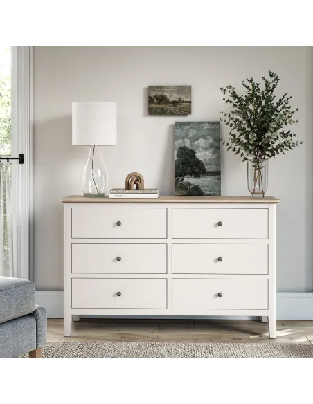 Marlow 6 Drawer Chest - Coconut Milk
