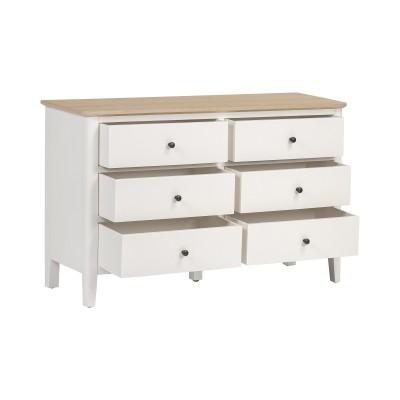 Marlow 6 Drawer Chest - Coconut Milk