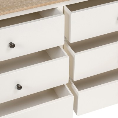 Marlow 6 Drawer Chest - Coconut Milk