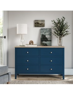 Marlow 6 Drawer Chest - Navy