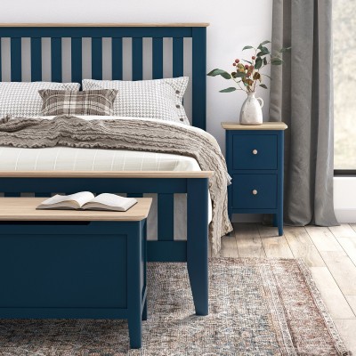 Marlow Blanket Box - Navy