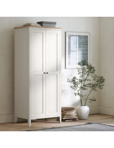 Marlow Full Hanging Wardrobe - Coconut Milk