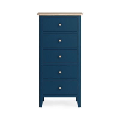 Marlow Tall Boy Chest - Navy