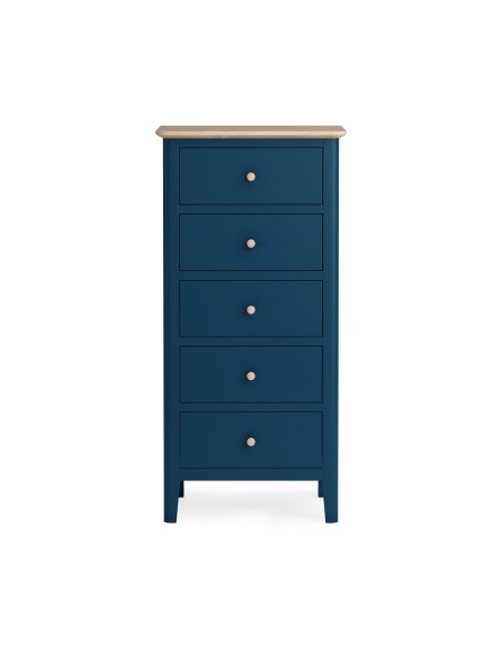 Marlow Tall Boy Chest - Navy