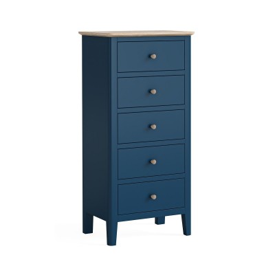 Marlow Tall Boy Chest - Navy