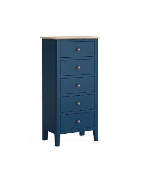 Marlow Tall Boy Chest - Navy