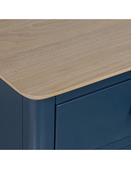 Marlow Tall Boy Chest - Navy