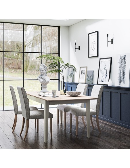 Marlow Rectangular Extending Dining Table - Coconut Milk