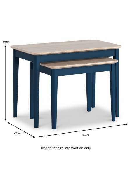 Marlow Nest of Tables - Navy