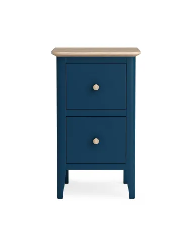 Marlow Narrow Bedside Locker - Navy