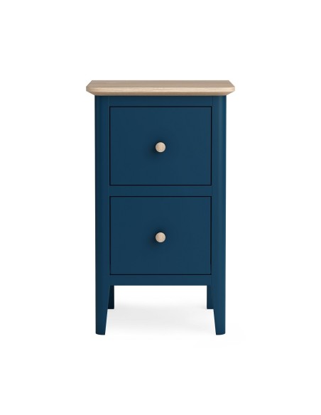 Marlow Narrow Bedside Locker - Navy