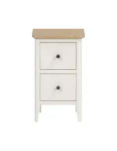 Marlow Narrow Bedside Locker - Coconut Milk 2