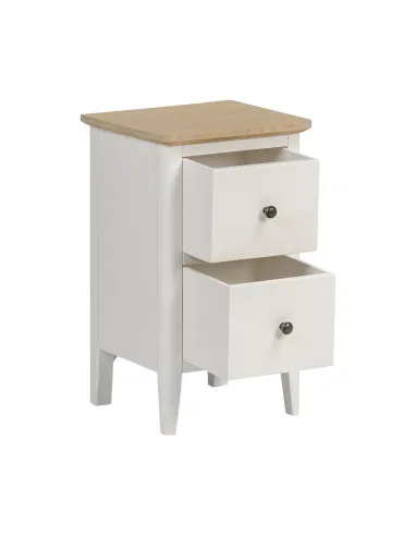 Marlow Narrow Bedside Locker - Coconut Milk