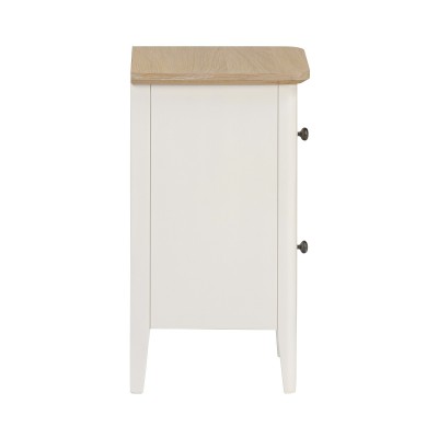 Marlow Narrow Bedside Locker - Coconut Milk
