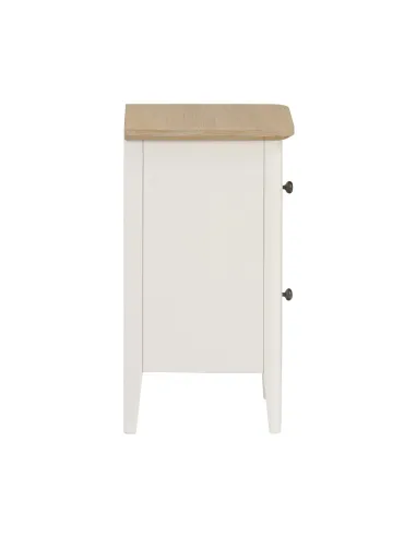 Marlow Narrow Bedside Locker - Coconut Milk
