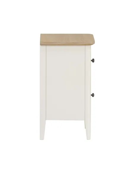 Marlow Narrow Bedside Locker - Coconut Milk