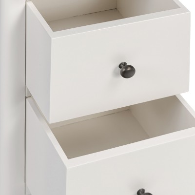 Marlow Narrow Bedside Locker - Coconut Milk