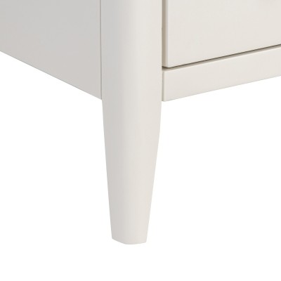 Marlow Narrow Bedside Locker - Coconut Milk