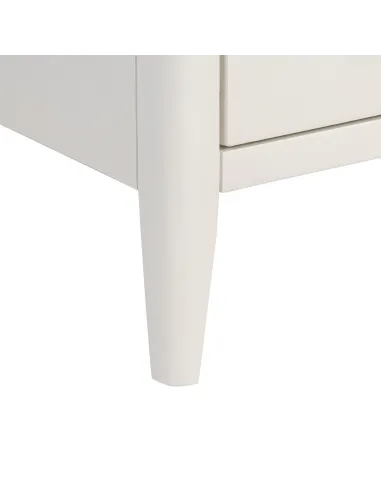 Marlow Narrow Bedside Locker - Coconut Milk