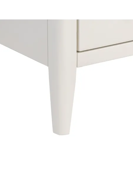 Marlow Narrow Bedside Locker - Coconut Milk