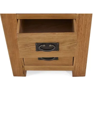 Astoria Wide Bedside Locker - Warm Wax