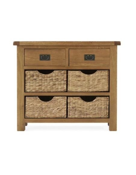 Astoria Small Sideboard With Baskets - Warm Wax