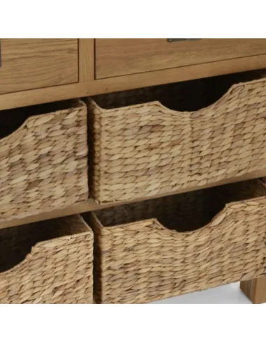 Astoria Small Sideboard With Baskets - Warm Wax