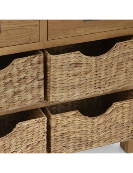 Astoria Small Sideboard With Baskets - Warm Wax