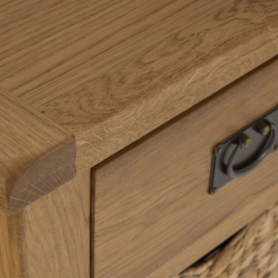 Astoria Small Sideboard With Baskets - Warm Wax