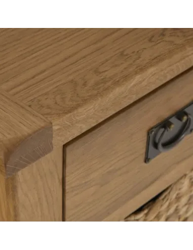 Astoria Small Sideboard With Baskets - Warm Wax