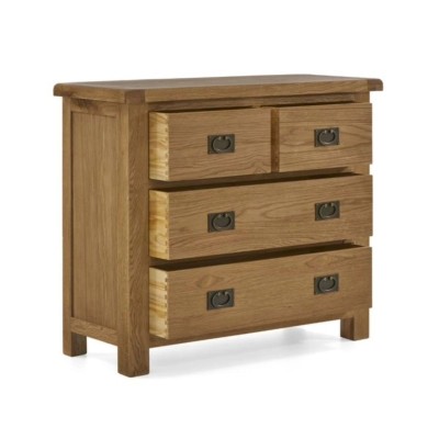 Astoria 2+2 Drawer Chest - Warm Wax