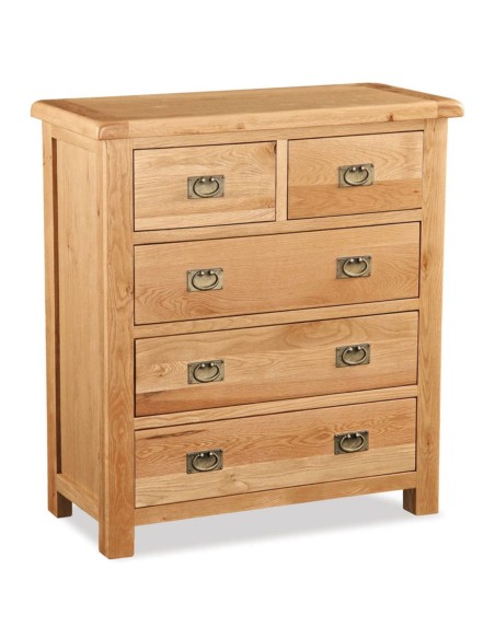 Astoria 2+3 Drawer Chest - Warm Wax