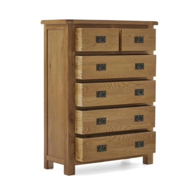 Astoria 2+4 Drawer Chest - Warm Wax