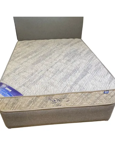 Dream World Dove Bundle: Mattress + Divan + Monaco Headboard