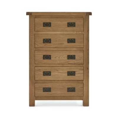 Astoria 5 Drawer Chest - Warm Wax