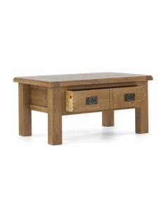 Astoria Coffee Table With Drawer - Warm Wax 2