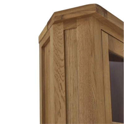 Astoria Corner Display Cabinet - Warm Wax