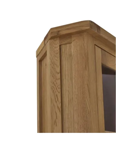 Astoria Corner Display Cabinet - Warm Wax