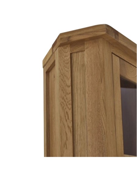 Astoria Corner Display Cabinet - Warm Wax