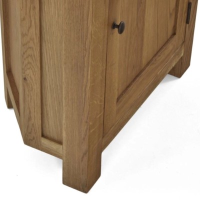 Astoria Corner Display Cabinet - Warm Wax