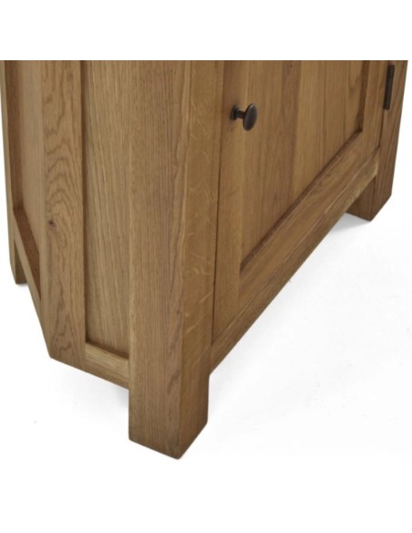 Astoria Corner Display Cabinet - Warm Wax